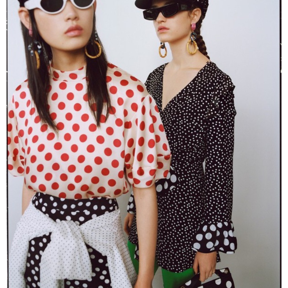 Zara polka dot skort dress